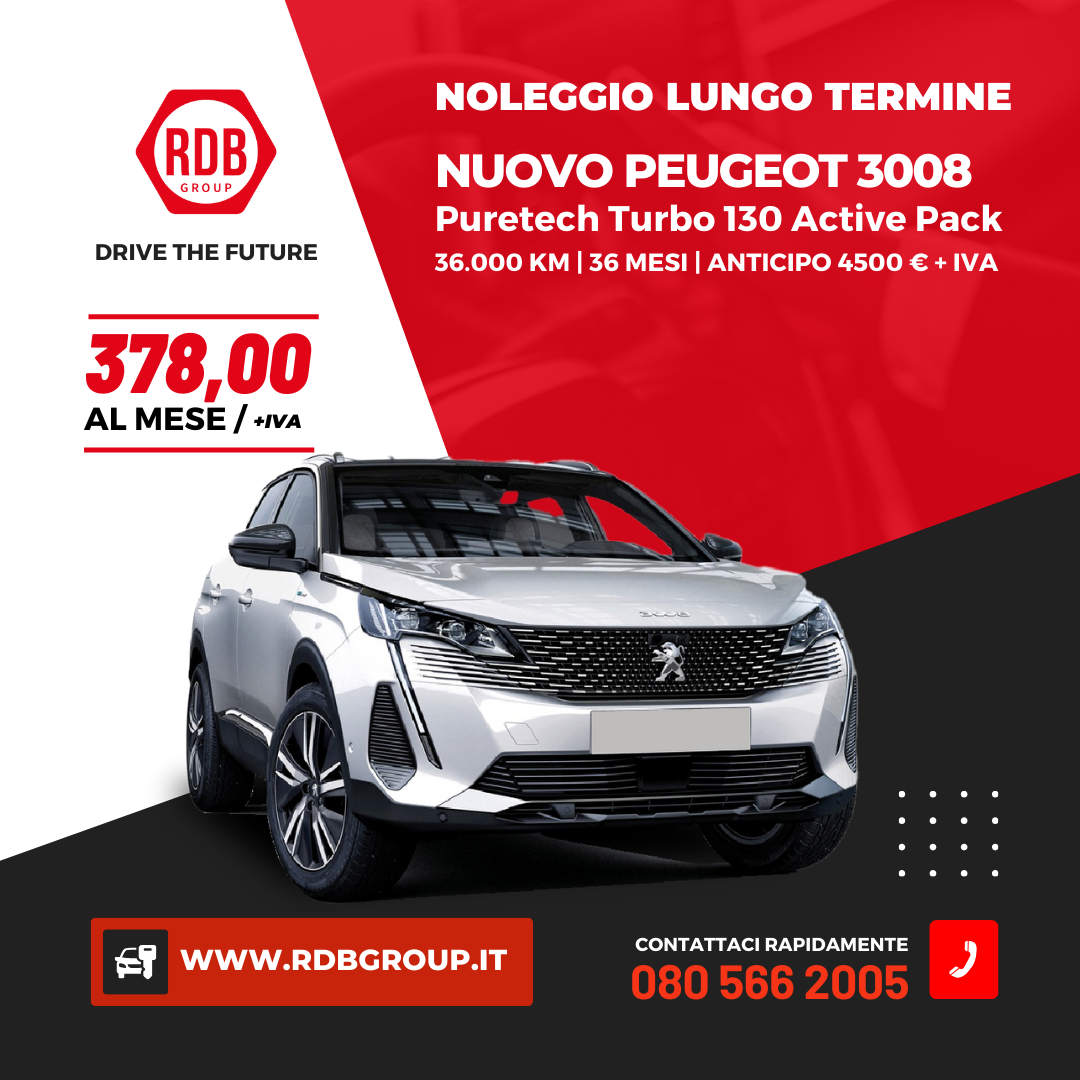 Nuova Peugeot 3008 – 378€/mese