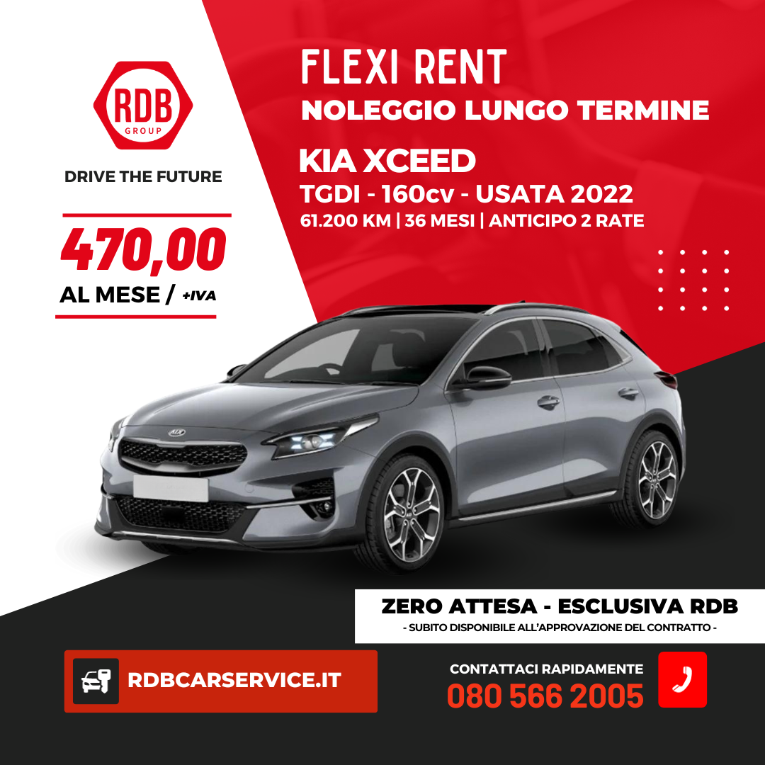 FLEXI RENT | Kia Xceed – 470€/mese